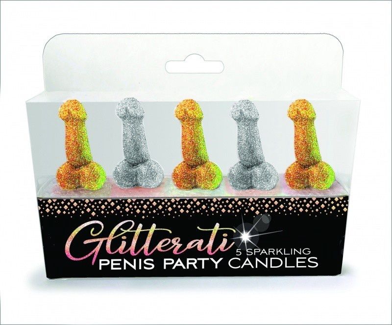 NOV CANDLE PECKER 5 PAK GLITTERATI