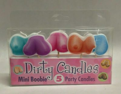 NOV CANDLE BOOBY 5 PAK DIRTY