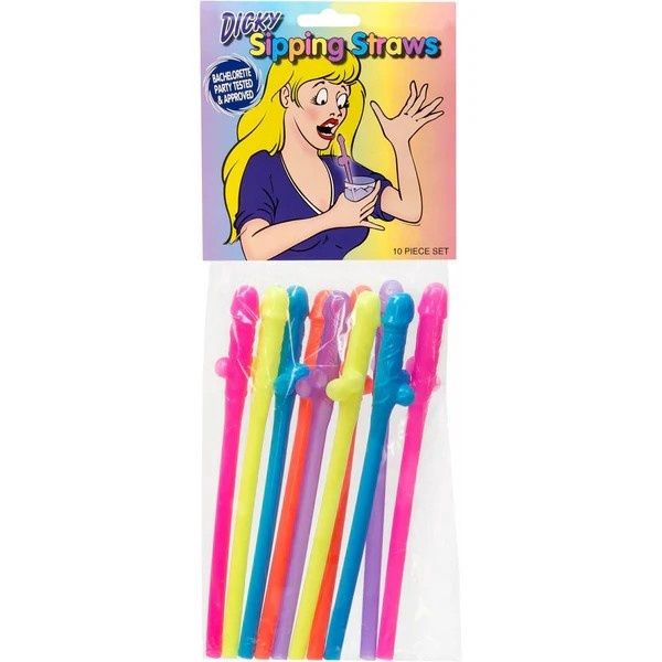 NOV STRAW PECKER 10 PAK NEON