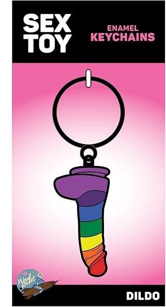 NOV KEYCHAIN DILDO RNBW