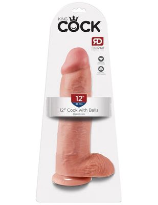 DONG KING COCK 12 INCH W BALLS