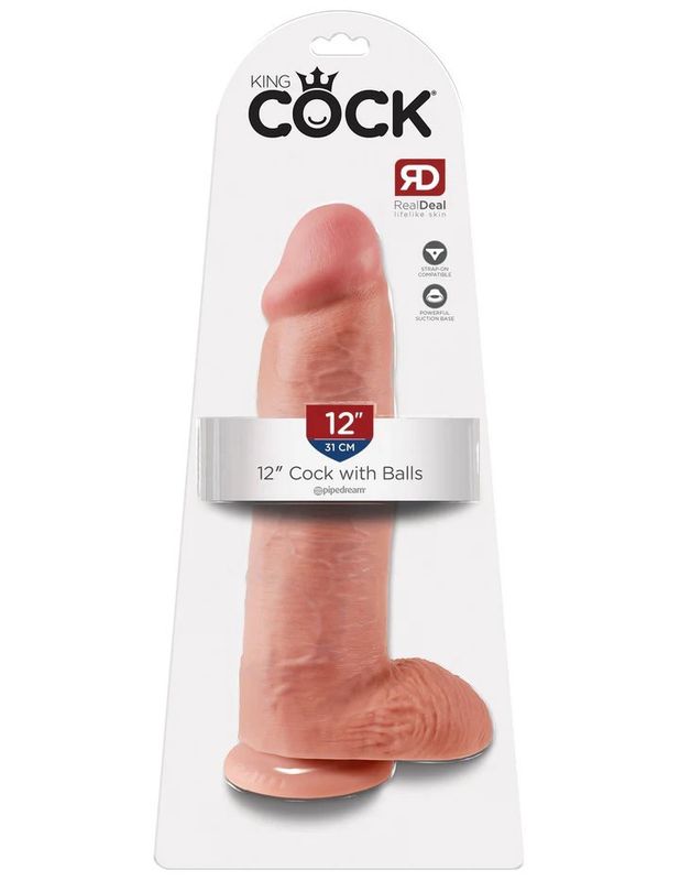 DONG KING COCK 12 INCH W BALLS