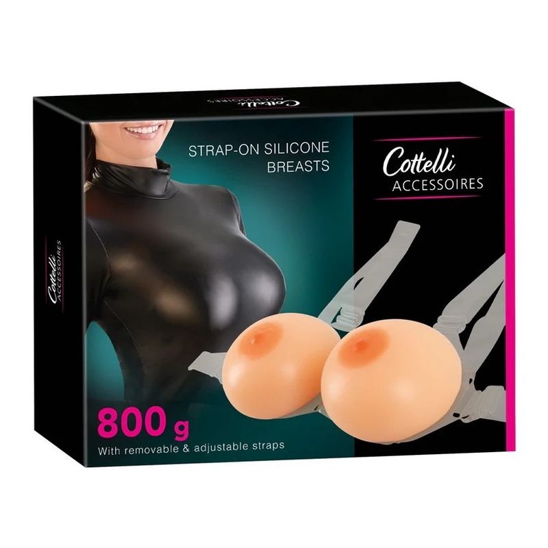 STRAP ON SILICONE BREASTS