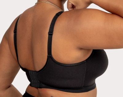 COUT 1416 WF COTTON FRONT BACK BRA BLK