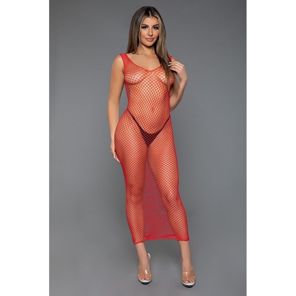 PKG DRESS 2362 LONG, Colour: Red