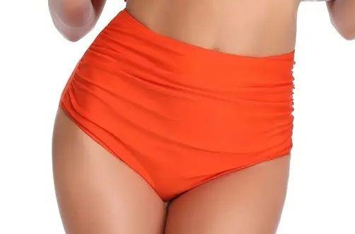 BRIEF SWIM 9315 RUCHED ORNG