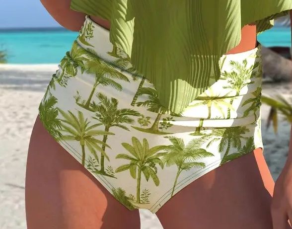 BRIEF SWIM 9315 RUCHED GRN