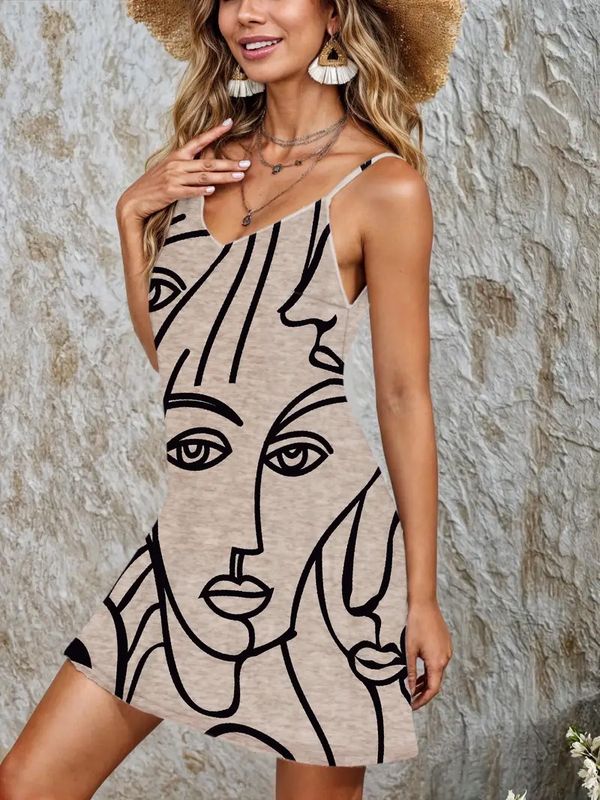 BEACH COVER ABSTRACT DRESS