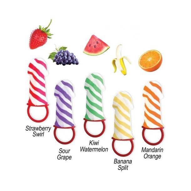 NOV RING POP PECKER CANDY STRIP, Flavor: Manderin