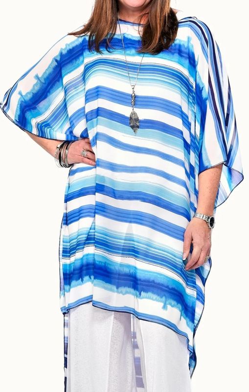 sale BEACH COVER 4230 CAFTAN STRIPE