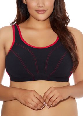 GODD GD6910 SPORT WF SEAM BRA BLK