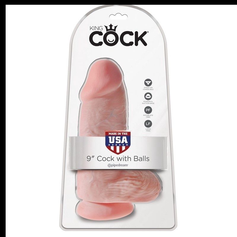 DONG KING COCK 9&quot;CHUBBY WITH BALLS