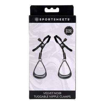 JEWLERY VELVET TUG NIPPLE CLAMP