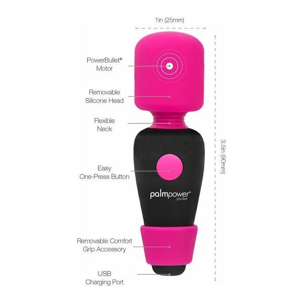 RECH  VIBR PALM POWER POCKET MINI