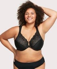 GLAM 1245 WNDRWRE UW FRONT BRA BLK