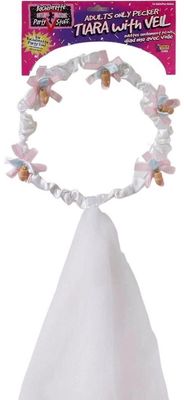 NOV BACHELORETTE VEIL PENIS TIARA