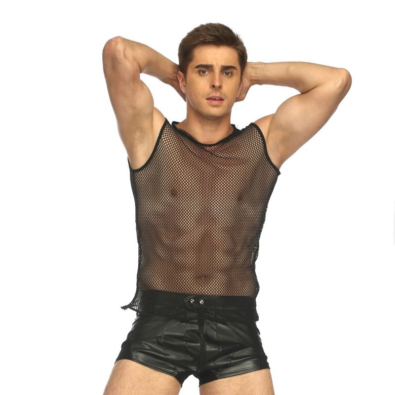 TOP LEDOM  MENS MESH TANK