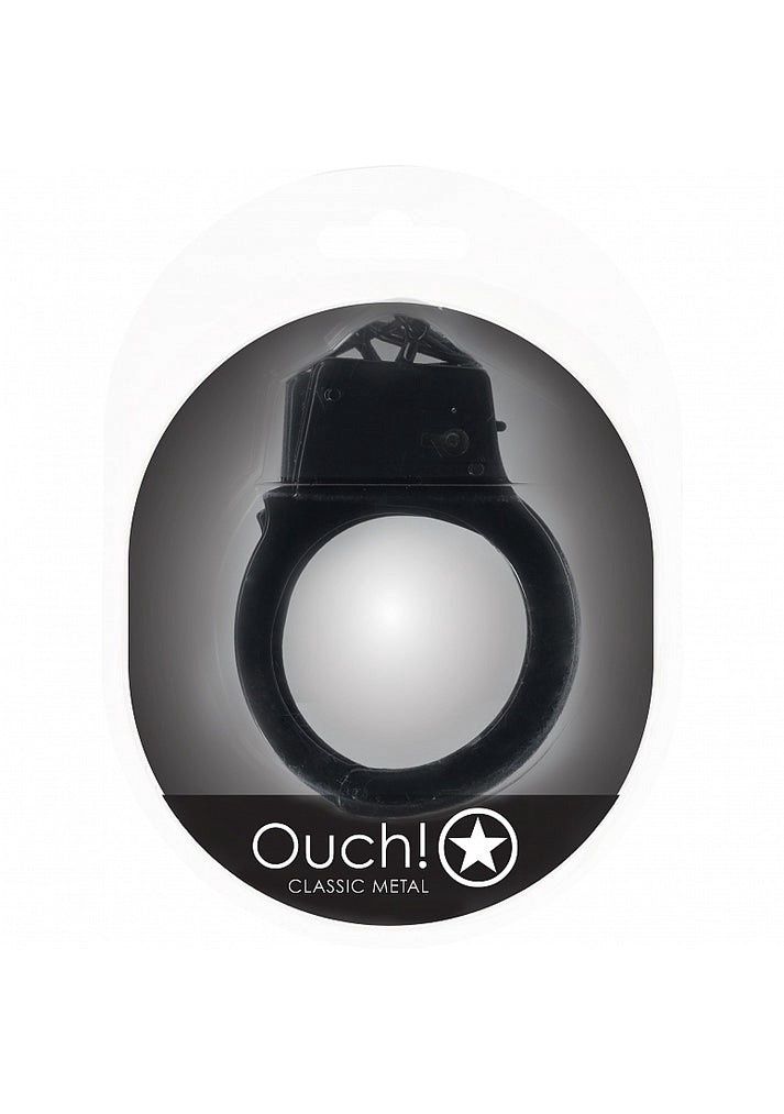 CUFFS OUCH CLASSIC METAL, Colour: Black