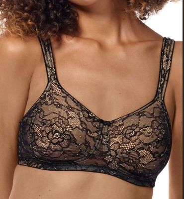 AMOE 44871 CAMILLA WF SEAM BRA BLK