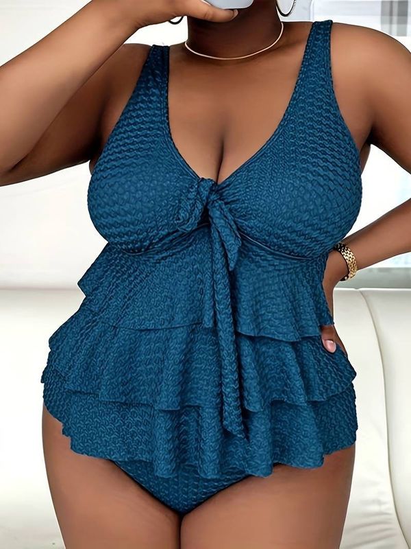 TANK T20 RUFFLE TIER TEAL