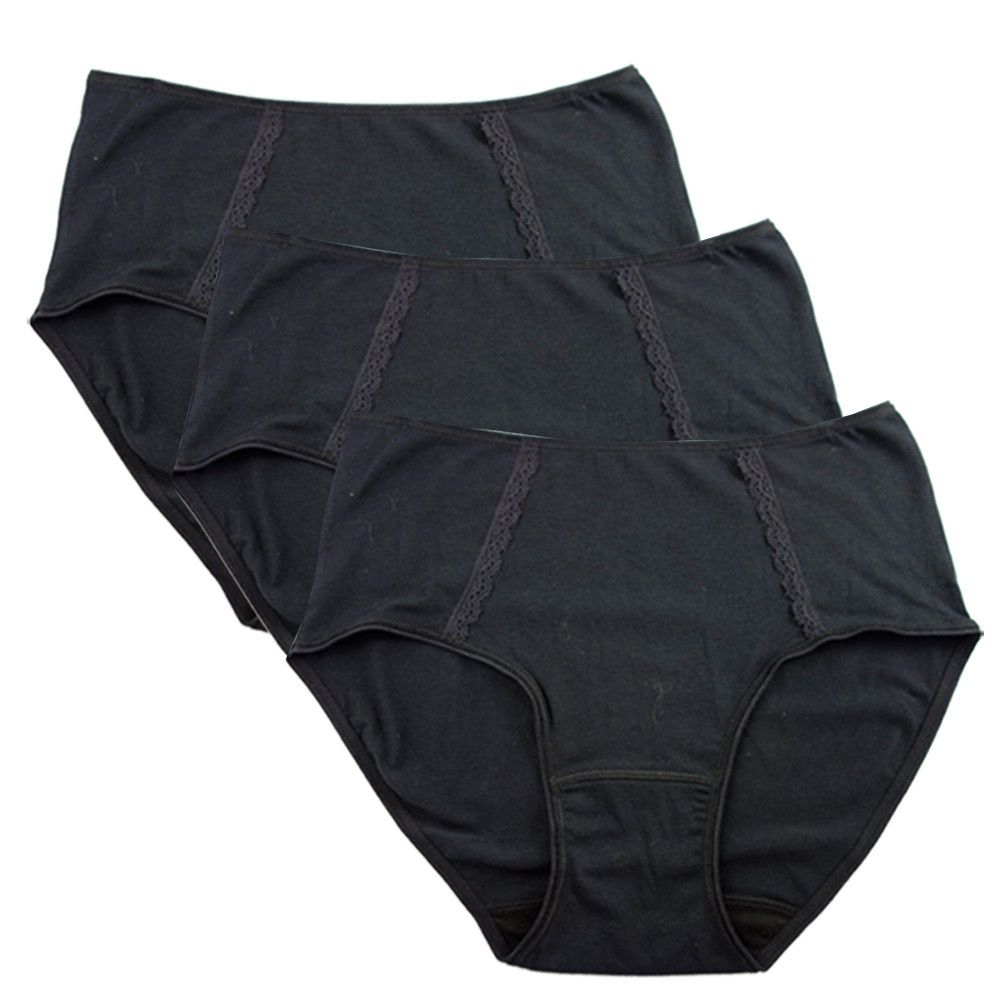 BRIEF 591 COTTON BLEND, Colour: Black, Size: Medium