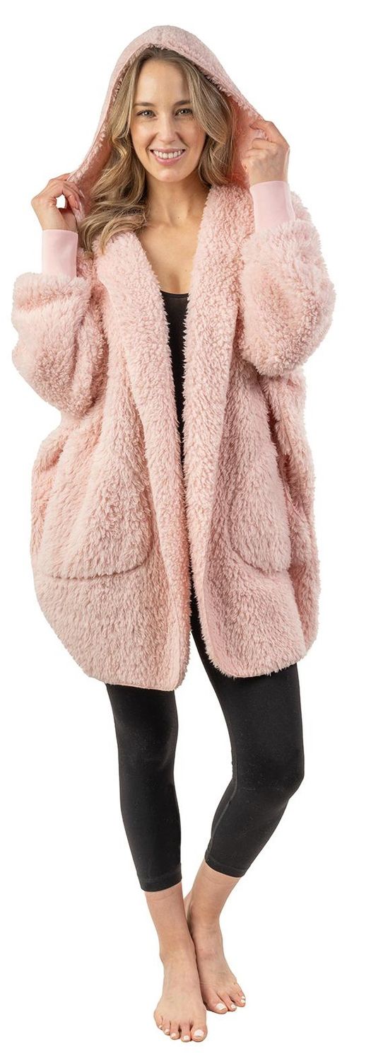 LOUNGE JACKET 997 SHERPA 32 INCH, Colour: Pink, Size: S/M