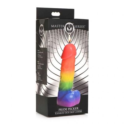 CANDLE MASSAGE  PRIDE PECKER RAINBOW
