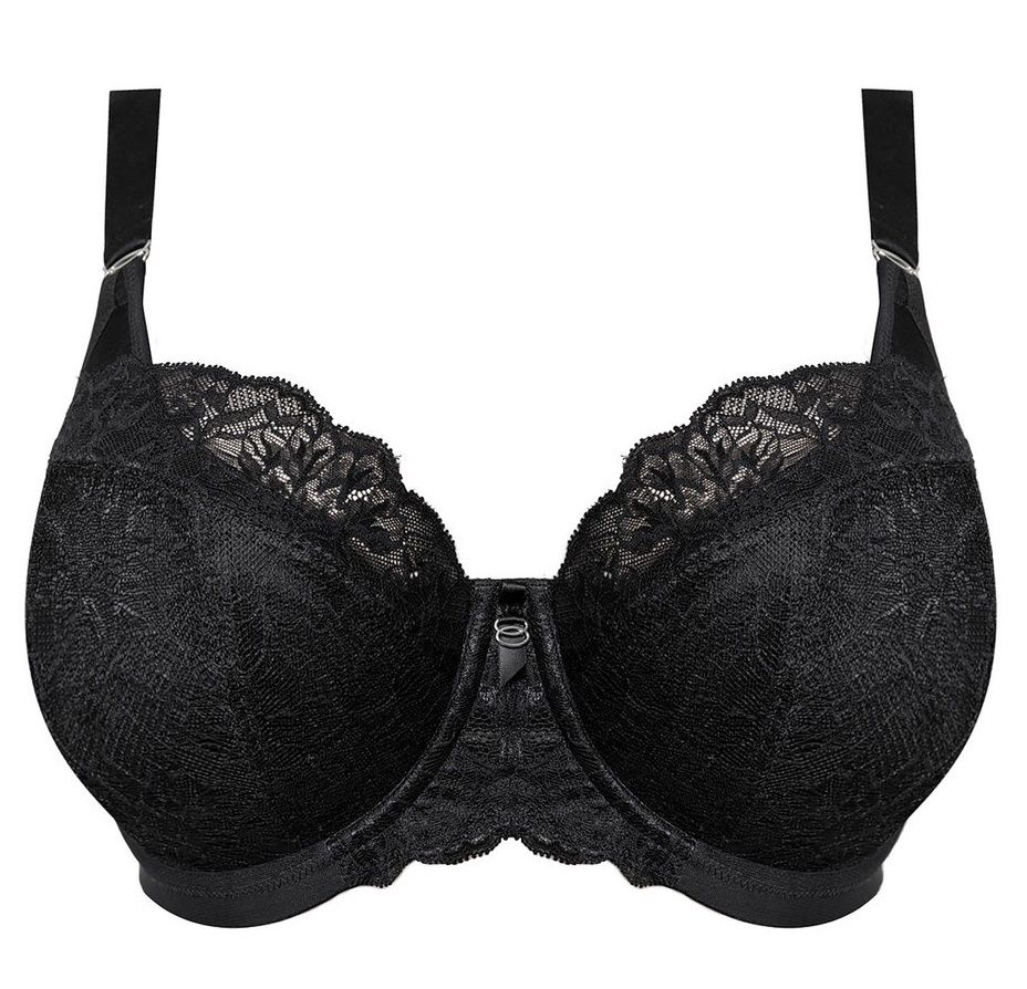 ELOM EL8081 BRIANNA UW HLF PAD BRA BLK, Band Size: 38, Cup Size: L/HH (US/UK)