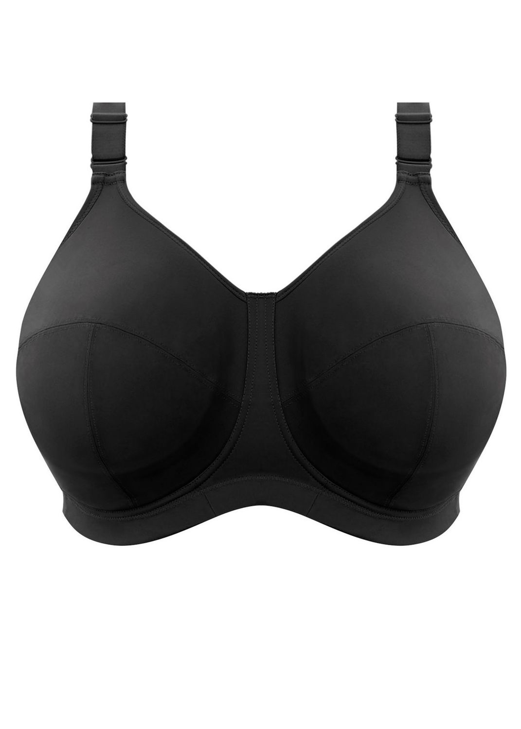 GODD GD6113 CELESTE WF SEAM BRA BLK, Band Size: 38, Cup Size: J (US)