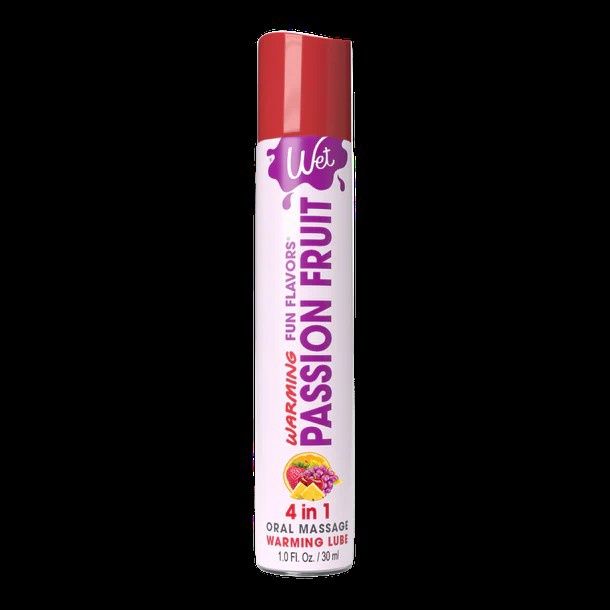LUBE  WET WARM FUN FLAVORS 1OZ, Flavor: Passion Fruit