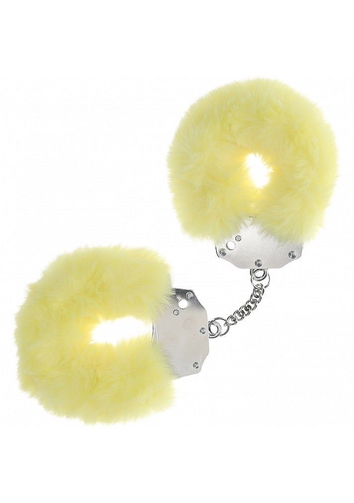 CUFFS OUCH HD FLUFFY, Colour: Yellow