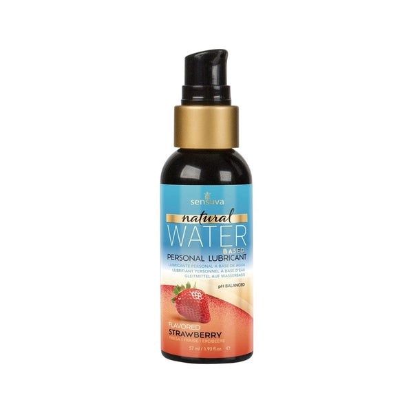 LUBE WB FLAVORED SENSUVA NATURALS STRAWBERRY 2oz