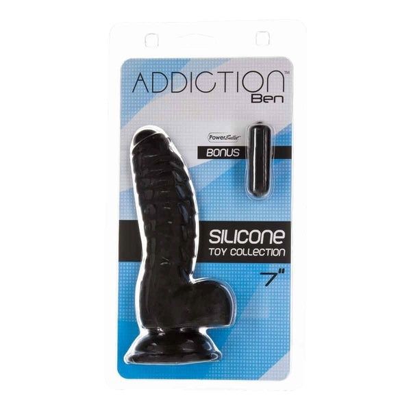 DILDO ADDICTION BEN 7IN BLACK
