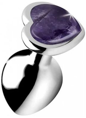 PLUG GEMSTONE AMETHYST MED