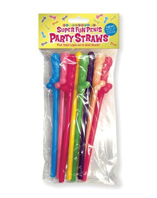 NOV STRAWS LG SUPER FUN PENIS
