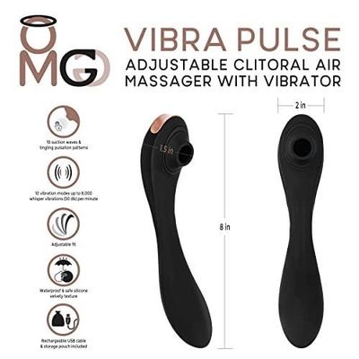 RECH VIBR AIR PULSE OMG VIBRA PLUS