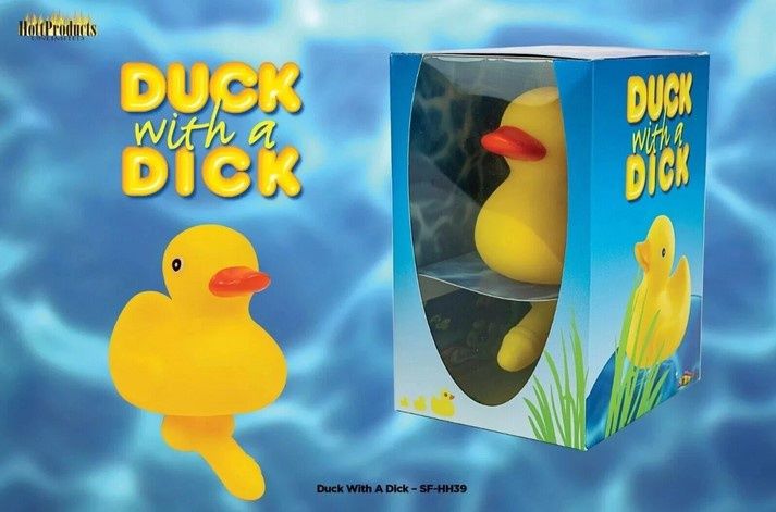 NOV DUCK WITH DICK BATH TOY