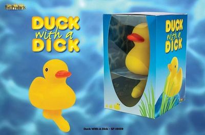 NOV DUCK WITH DICK BATH TOY