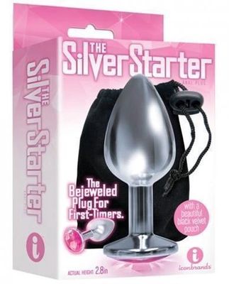 PLUG IB SILVER STARTER JEWEL PINK