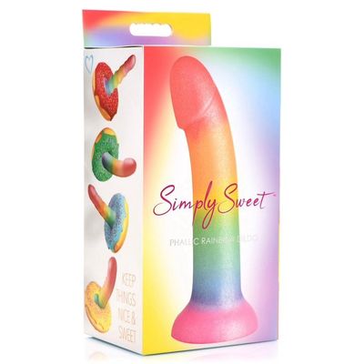 DILDO SIMPLY SWEET PHALLIC RAINBOW