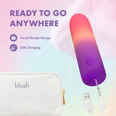 RECH VIBR BULLET COTTON CANDY