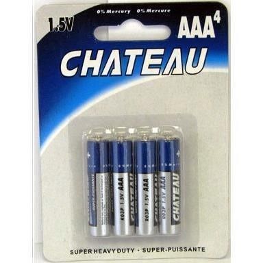 BATTERY CHATEAU AAA 4PK