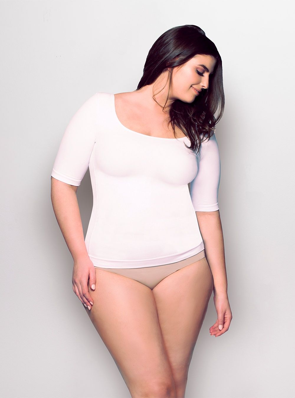 SHAPRWEAR CAMI BH1402 ARM TONER WHITE, Size: Small
