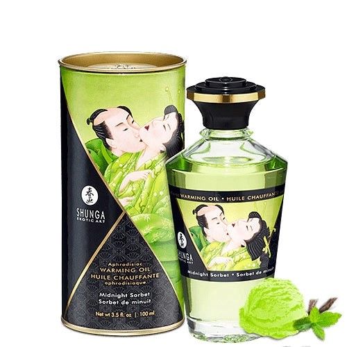 SHUNGA MASSAGE OIL WARMING MIDNIGHT SORBET