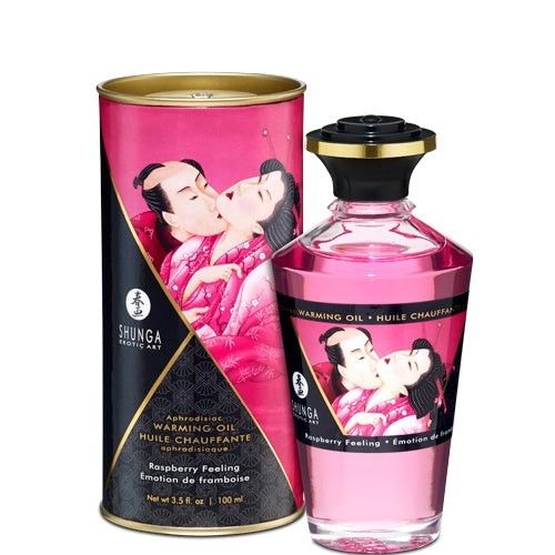 SHUNGA MASSAGE OIL WARMING RASPBERRY