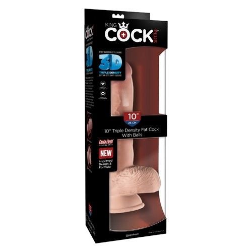 DONG PIPEDREAM KING COCK 10" TRIPLE DENSITY