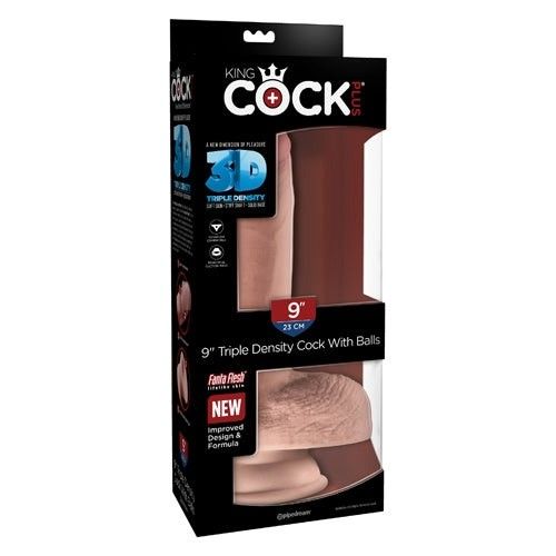 DONG PIPEDREAM KING COCK 9" TRIPPLE DENSITY