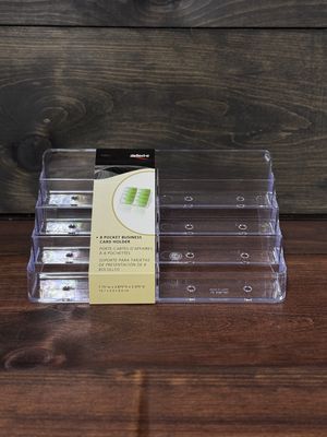 Eight Pocket Business Card Holder - Clear