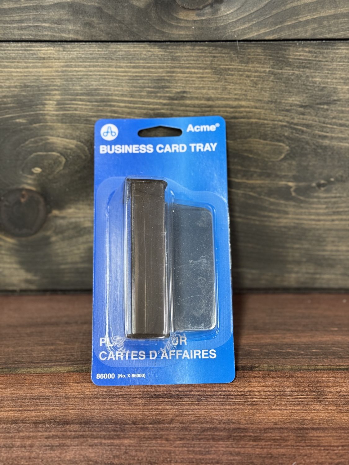 Acme Business Card Holder, Smoke, Plastic