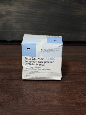 Company Tally Counter with Finger Ring, Silver